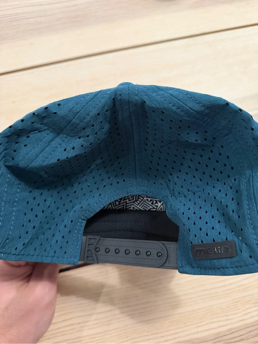 Melin Hydro Trenches Icon Heather Ocean SnapBack Hat READ